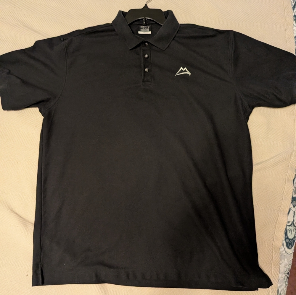 Men's Nike Golf Fit Dry Black Polo Shirt Size XX Large Coors Logo